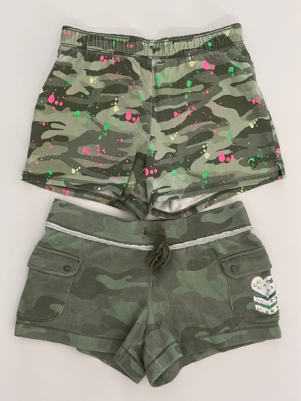 Justice Girls Camo Shorts (Bundle of 2) Size 12